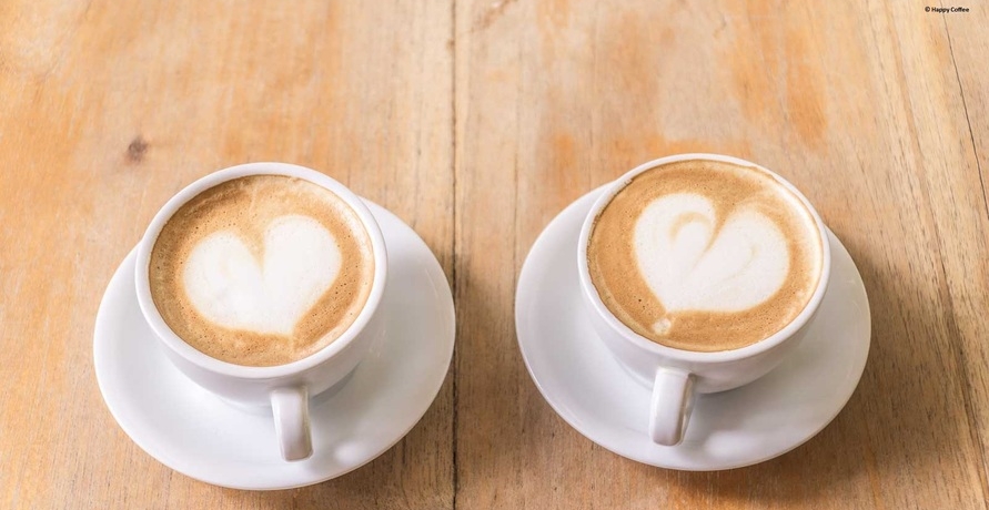 Happy Coffee mit Kaffeebohnen aus Mexiko