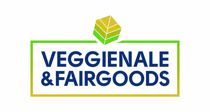Logo Veggienale Grün und Blau