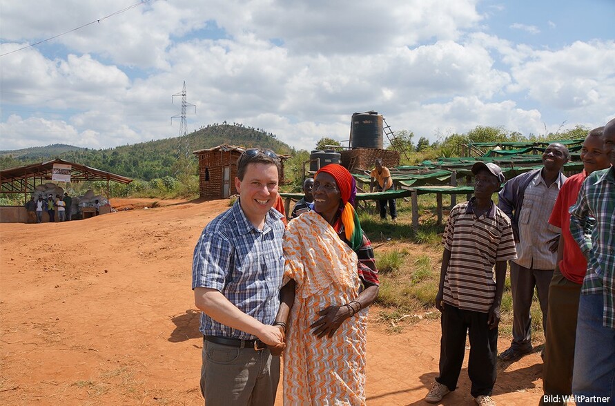 Vorstand Thomas Hoyer in Burundi