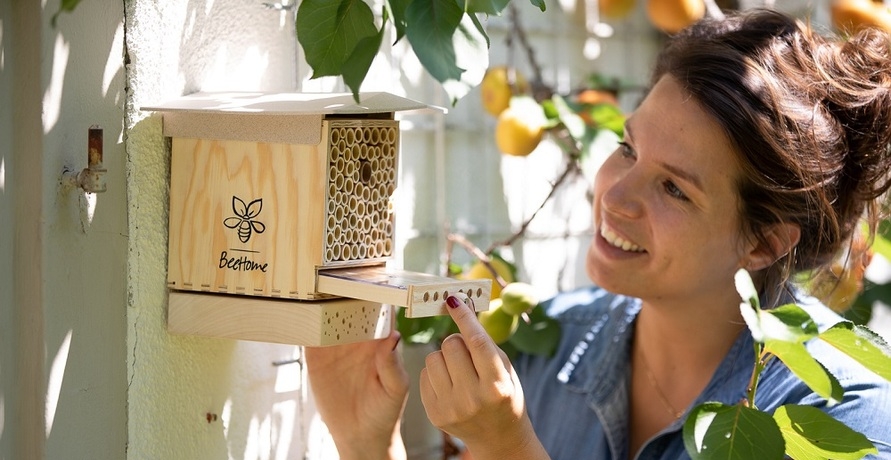 Freude für die ganze Familie: Das Wildbienen-Hotel von BeeHome